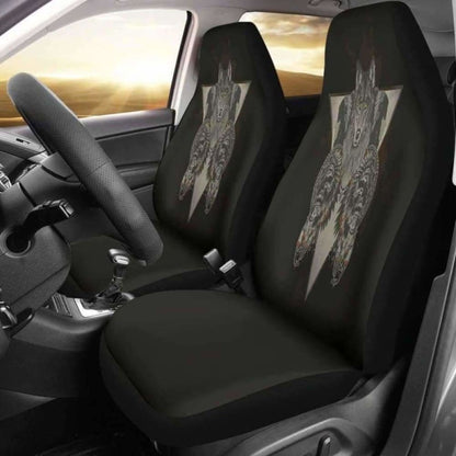 Indians Wolf Skull Car Seat Covers 202004