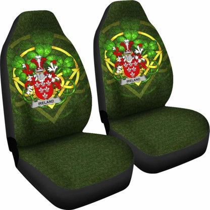 Ireland Ireland Car Seat Cover Celtic Shamrock (Set Of Two) 154230 - YourCarButBetter
