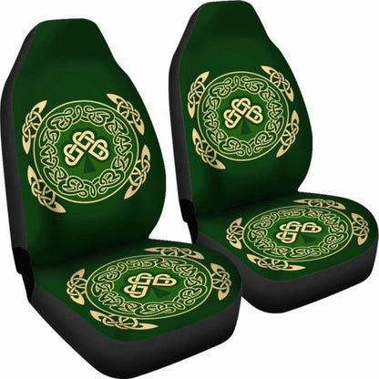Ireland Car Seat Covers Shamrock And Celtic Corner 154230 - YourCarButBetter