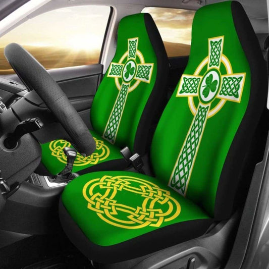 Ireland Celtic Cross Car Seat Covers 160905