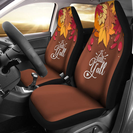It’s Fall Y’all Thanksgiving Car Seat Covers 212001 - YourCarButBetter