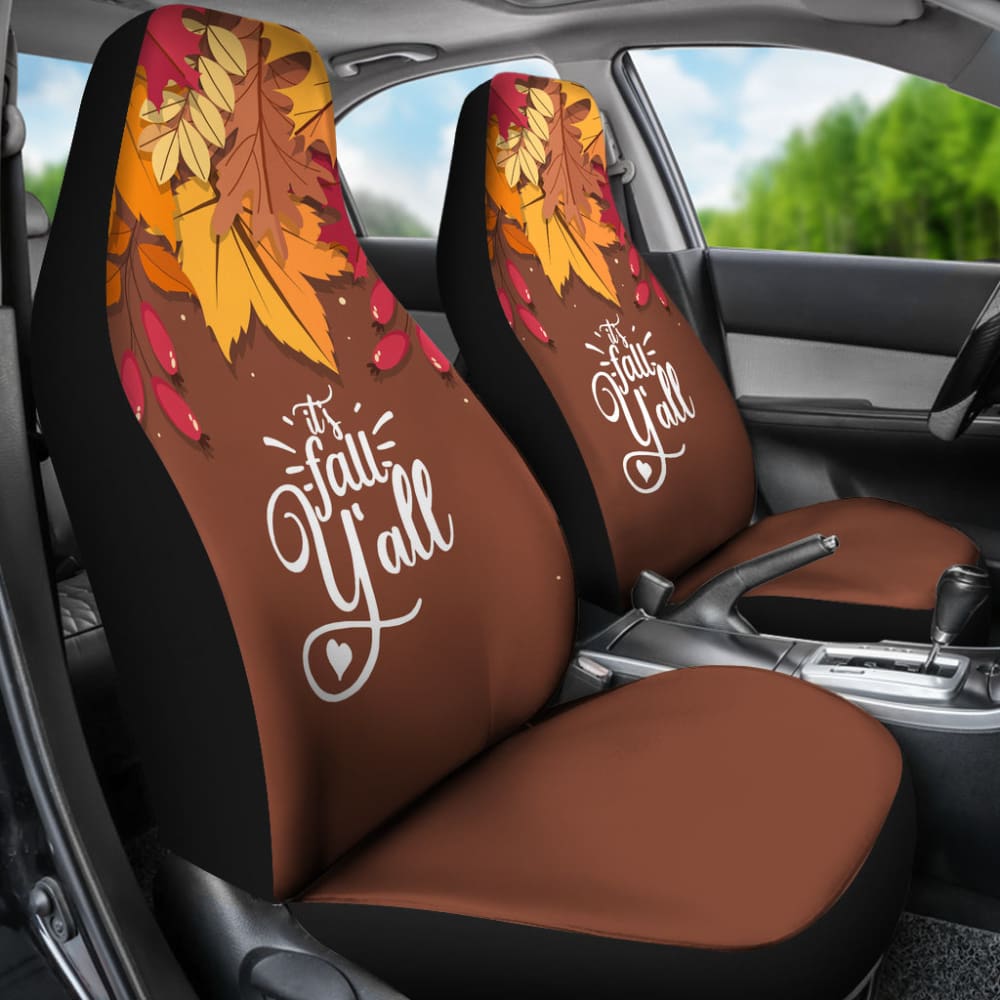 It’s Fall Y’all Thanksgiving Car Seat Covers 212001 - YourCarButBetter