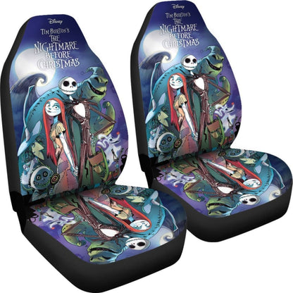 Jack And Sally Art Car Seat Covers Cartoon Fan Gift 101819 - YourCarButBetter