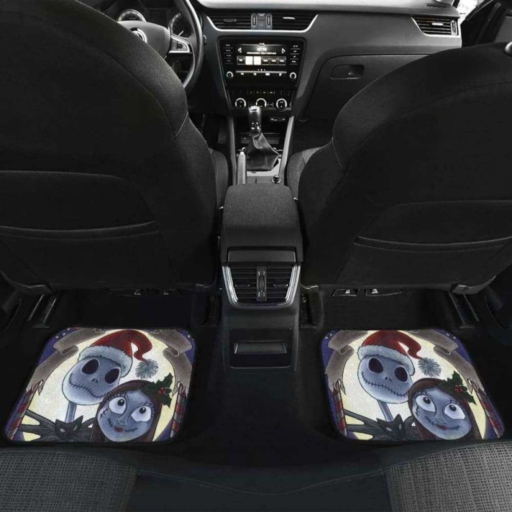Jack And Sally Car Floor Mats Nightmare Before Christmas Cartoon Amazing 101819 - YourCarButBetter