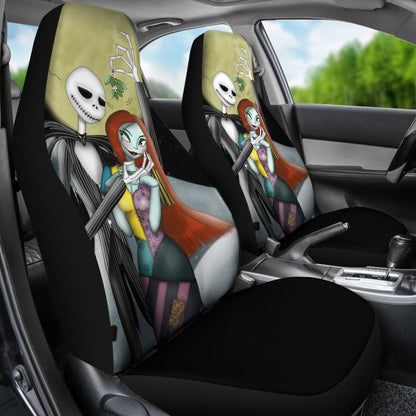 Jack And Sally Car Seat Covers Nightmare Before Christmas 210101 - YourCarButBetter