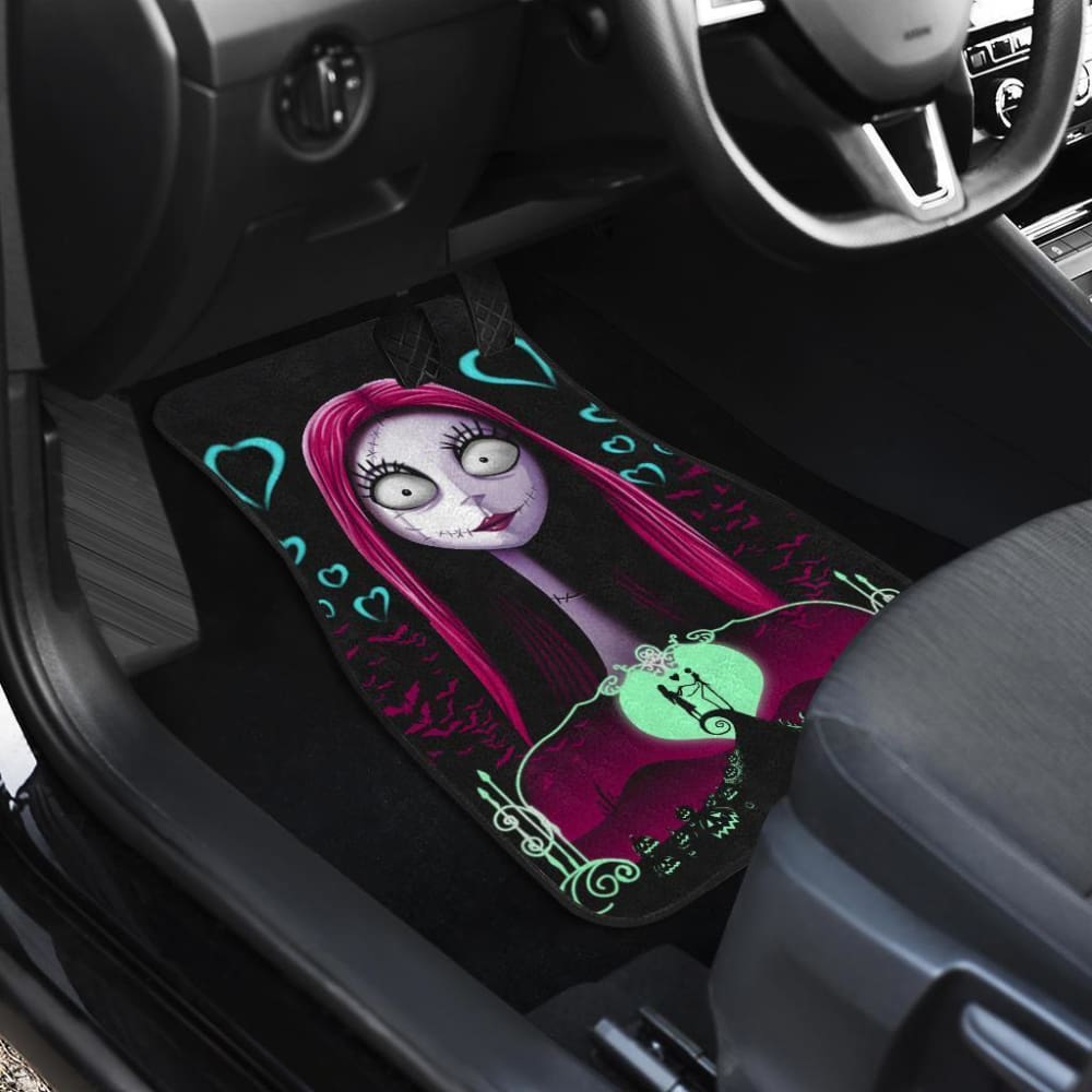 Jack And Sally Nightmare Before Christmas Front And Back Car Mats 101819 - YourCarButBetter