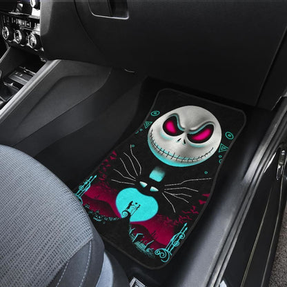 Jack And Sally Nightmare Before Christmas Front And Back Car Mats 101819 - YourCarButBetter