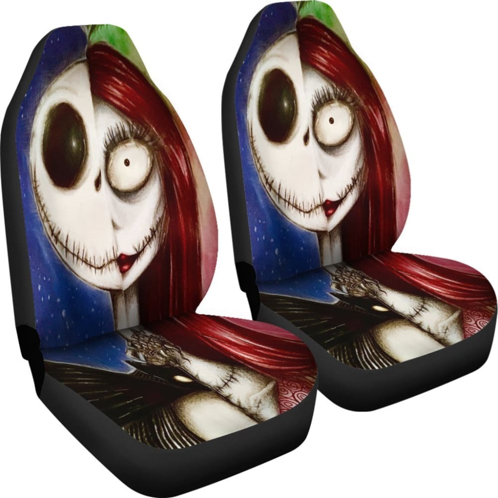 Jack And Sally The Nightmare Before Christmas Car Seat Covers 101819 - YourCarButBetter