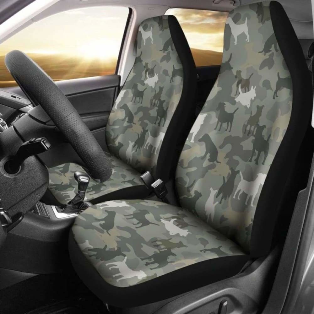 Jack Russell Terrier Camo Car Seat Covers 112608
