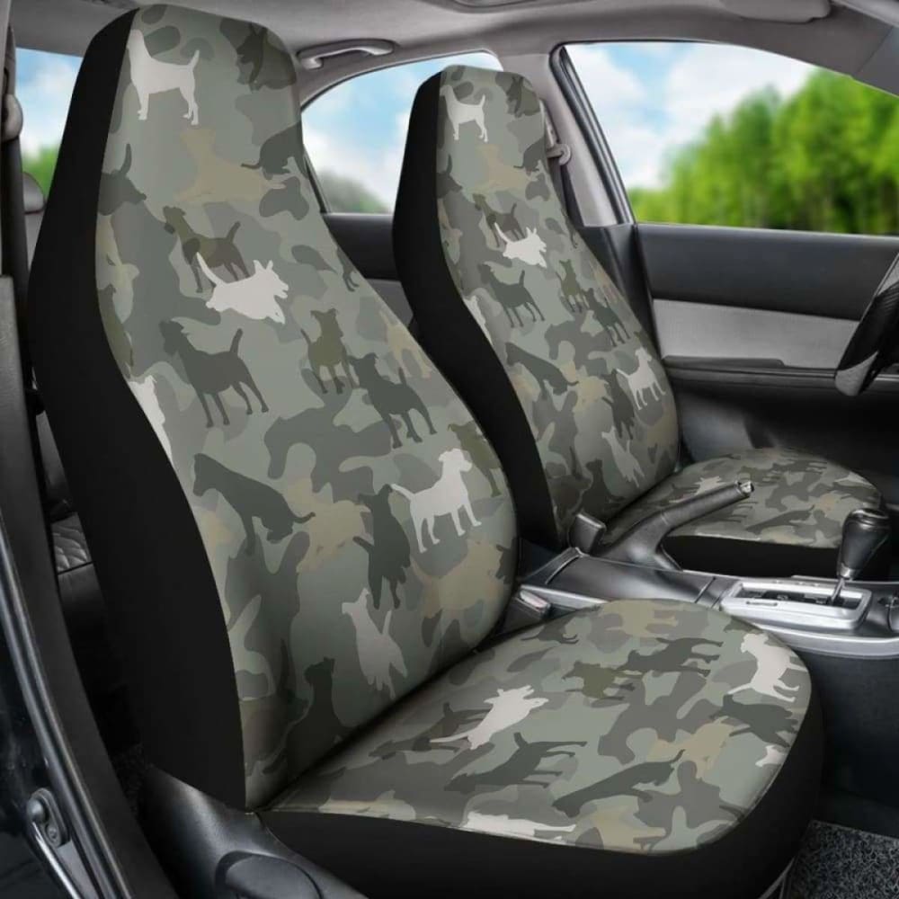 Jack Russell Terrier Camo Car Seat Covers 112608