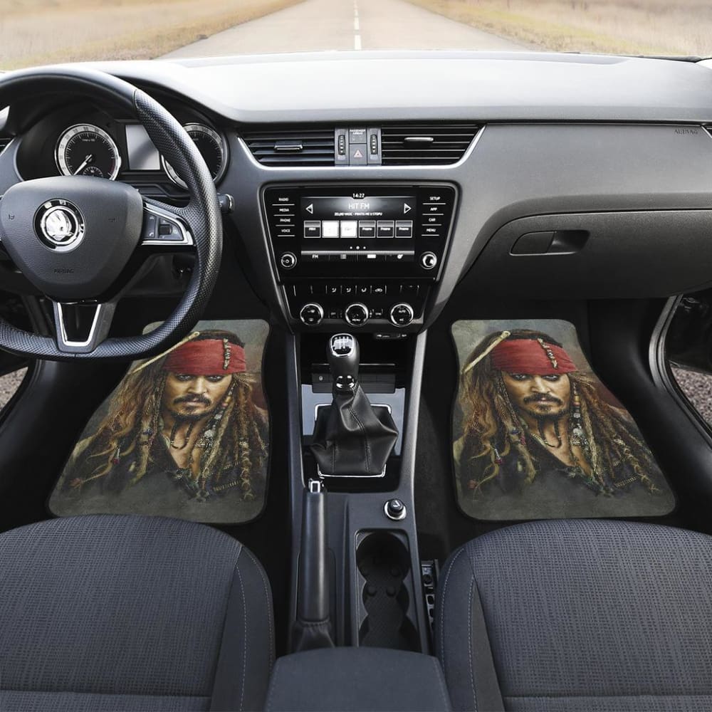 Jack Sparrow Art Pirates Of The Caribbean Car Floor Mats 210101 - YourCarButBetter