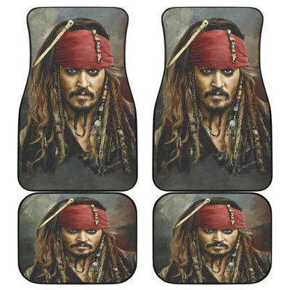 Jack Sparrow Art Pirates Of The Caribbean Car Floor Mats 210101 - YourCarButBetter