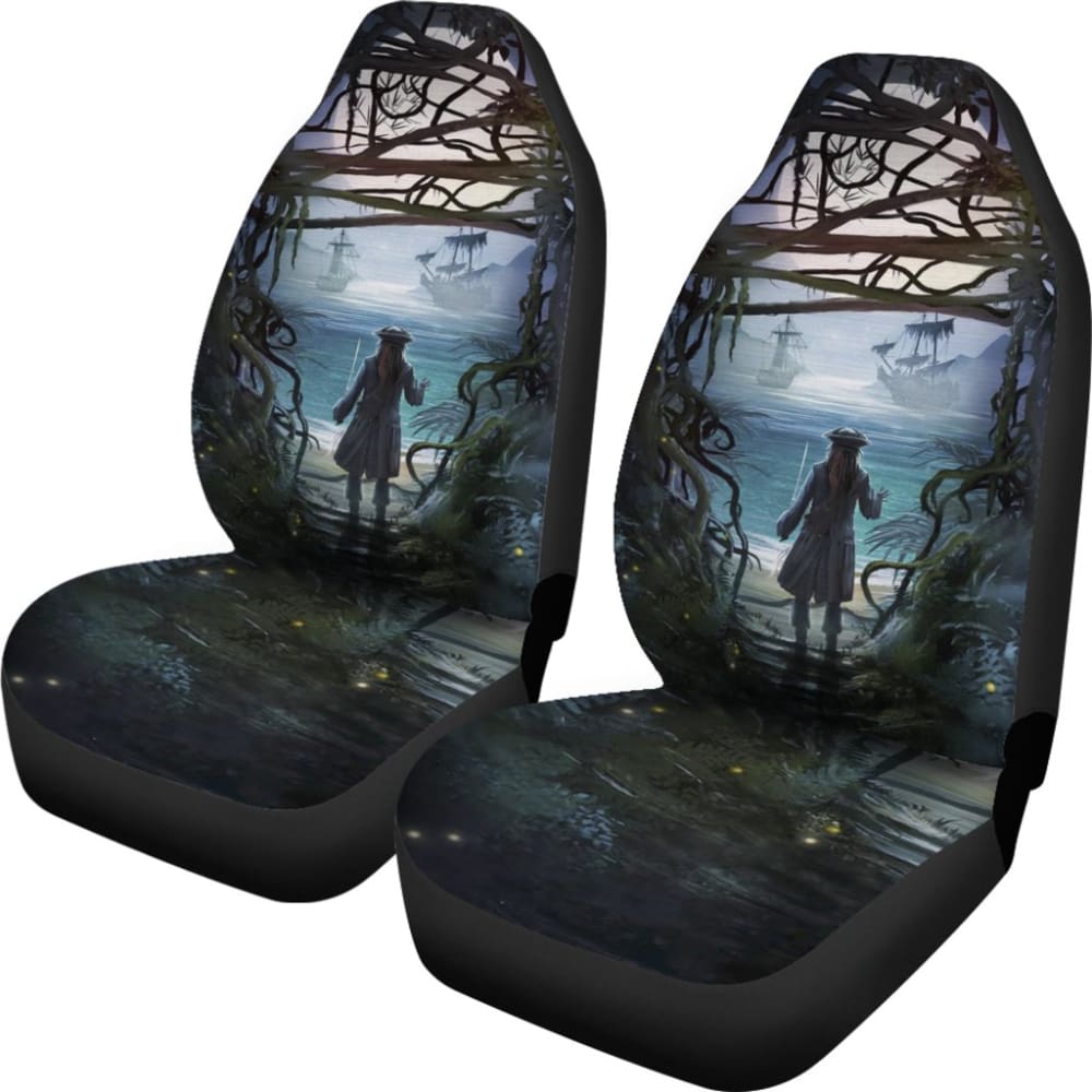 Jack Sparrow Art Pirates Of The Caribbean Car Seat Covers 210101 - YourCarButBetter