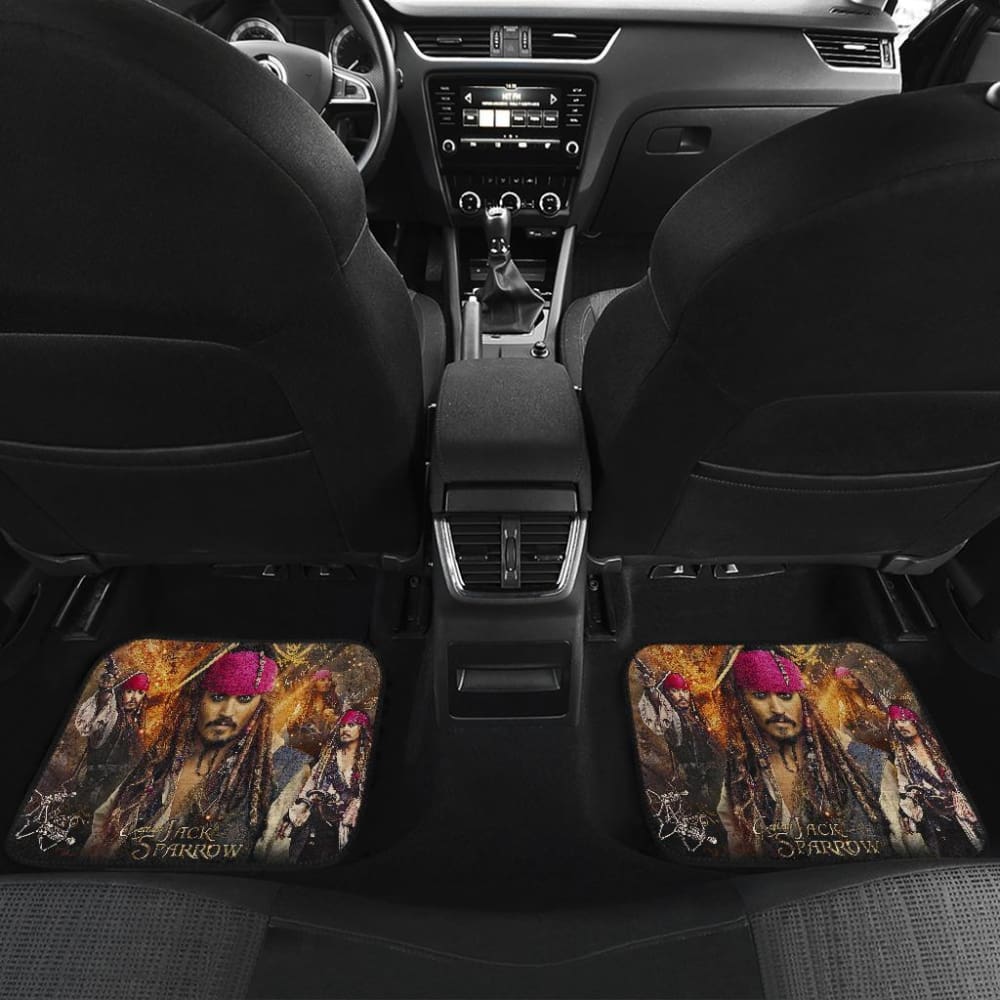 Jack Sparrow Car Floor Mats Pirates Of The Caribbean 210101 - YourCarButBetter