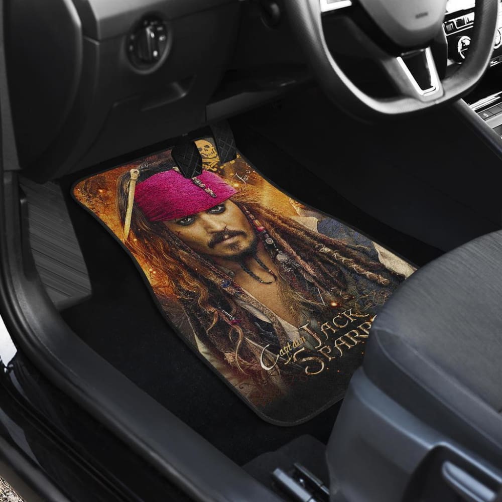Jack Sparrow Car Floor Mats Pirates Of The Caribbean 210101 - YourCarButBetter