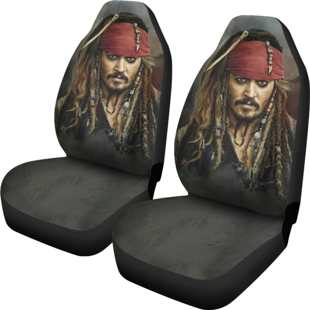 Jack Sparrow Movie Pirates Of The Caribbean Car Seat Covers 210101 - YourCarButBetter