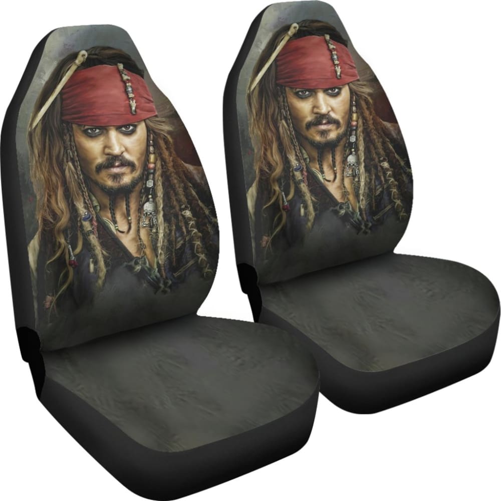 Jack Sparrow Movie Pirates Of The Caribbean Car Seat Covers 210101 - YourCarButBetter