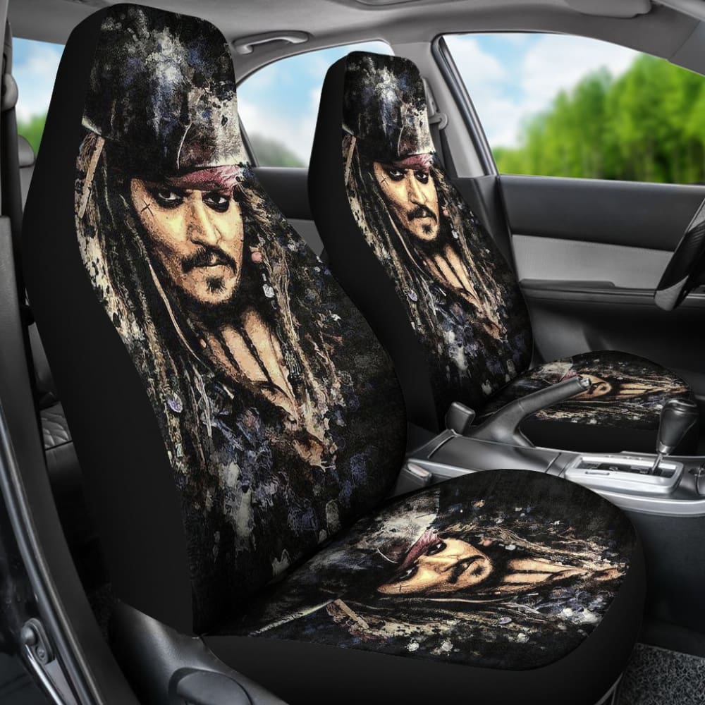 Jack Sparrow Pirates Of The Caribbean Movie Car Seat Covers 210101 - YourCarButBetter