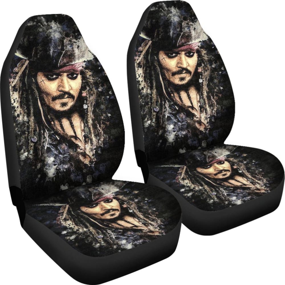 Jack Sparrow Pirates Of The Caribbean Movie Car Seat Covers 210101 - YourCarButBetter