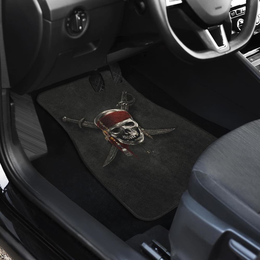 Jack Sparrow Skull Pirates Of The Caribbean Car Floor Mats 210101 - YourCarButBetter