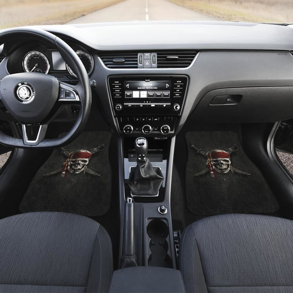 Jack Sparrow Skull Pirates Of The Caribbean Car Floor Mats 210101 - YourCarButBetter