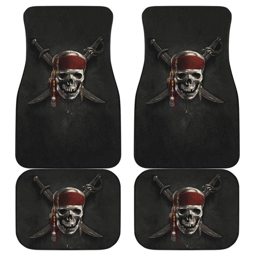 Jack Sparrow Skull Pirates Of The Caribbean Car Floor Mats 210101 - YourCarButBetter