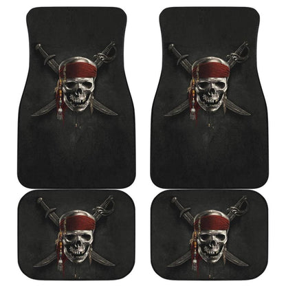 Jack Sparrow Skull Pirates Of The Caribbean Car Floor Mats 210101 - YourCarButBetter