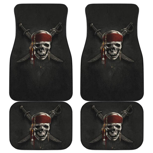 Jack Sparrow Skull Pirates Of The Caribbean Car Floor Mats 210101 - YourCarButBetter