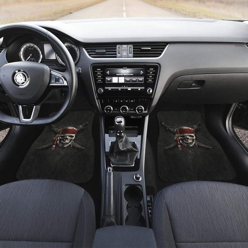Jack Sparrow Skull Pirates Of The Caribbean Car Floor Mats 210101 - YourCarButBetter