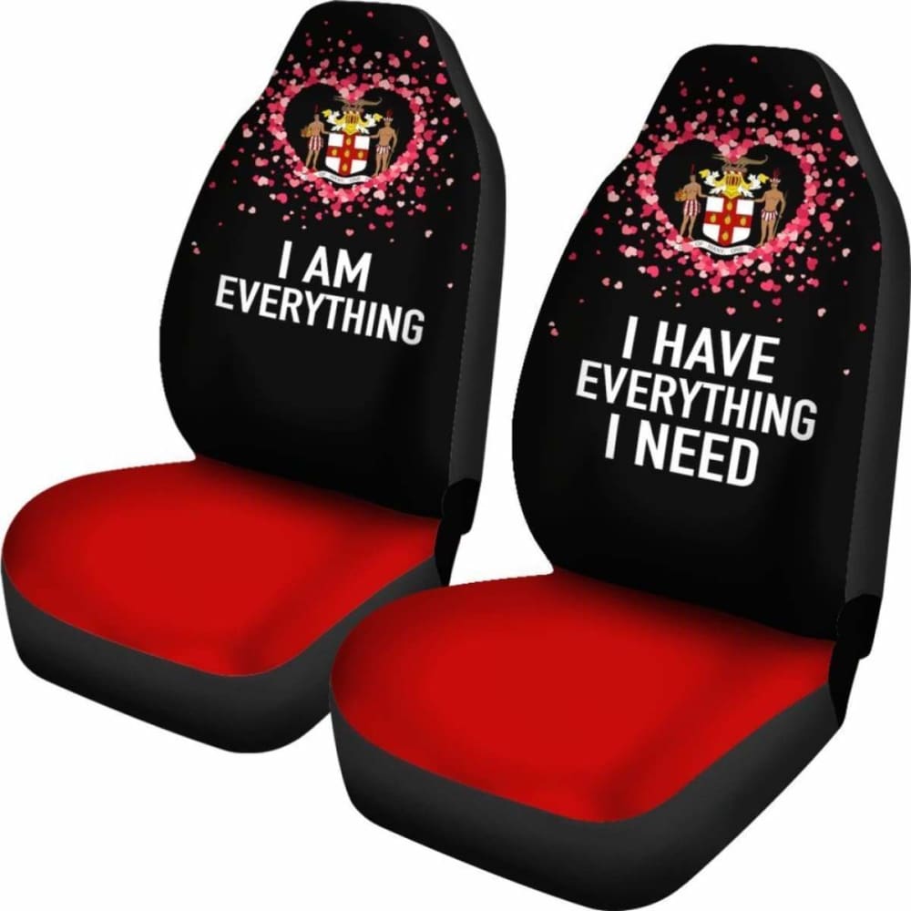 Jamaica Car Seat Covers Couple Valentine Everthing I Need (Set Of Two) 161012