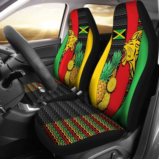 Jamaica Car Seat Covers - Jamaican Lion - Amazing 161012