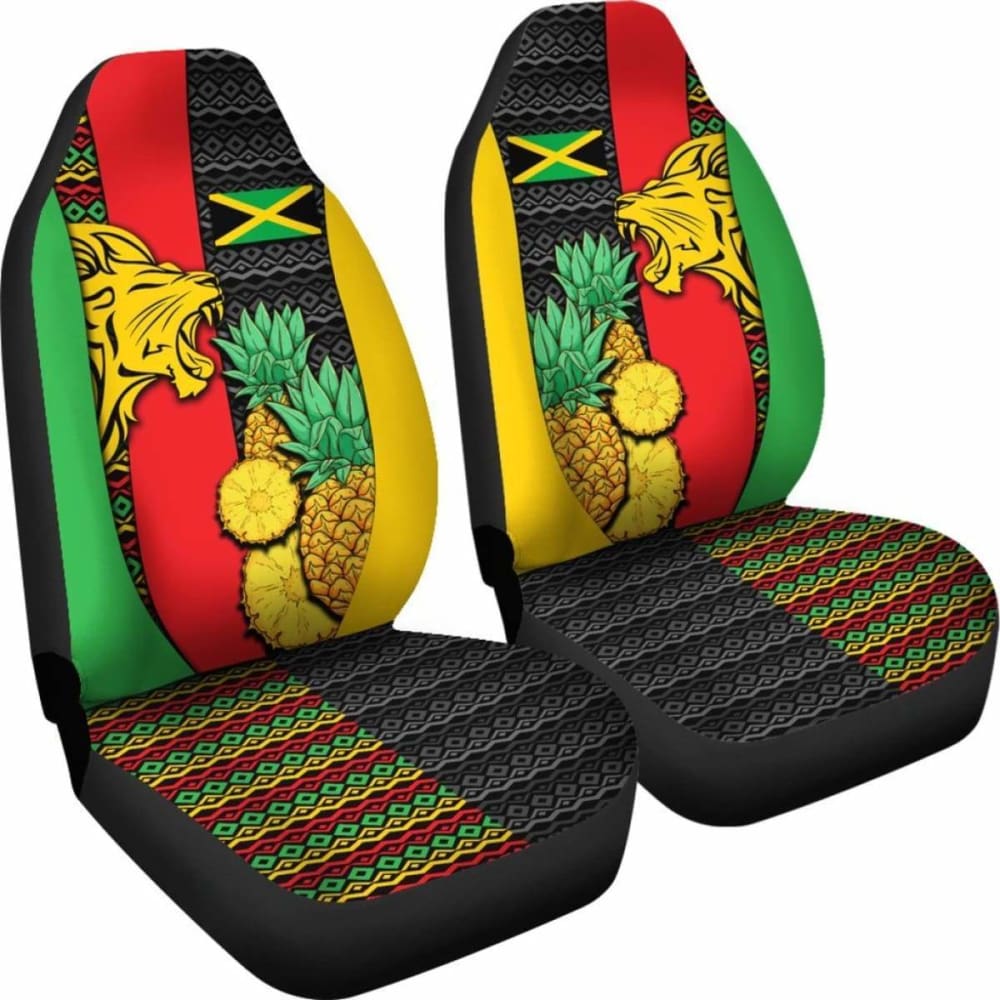 Jamaica Car Seat Covers - Jamaican Lion - Amazing 161012
