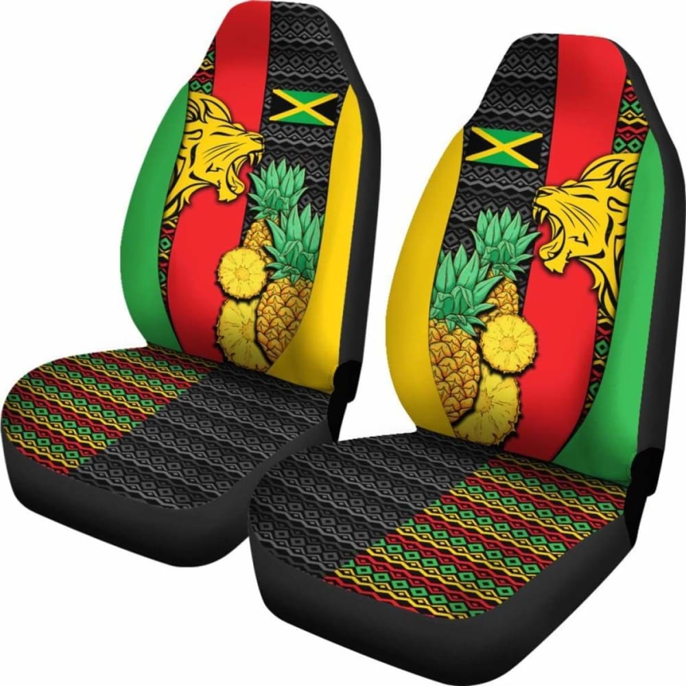 Jamaica Car Seat Covers - Jamaican Lion - Amazing 161012