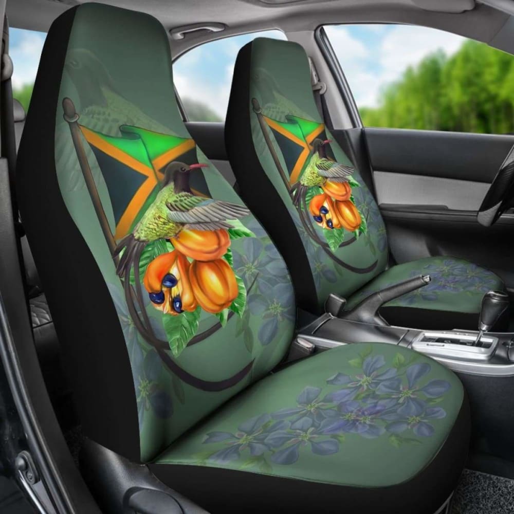 Jamaica Doctor Bird And Ackee Fruit Car Seat Cover Amazing 161012