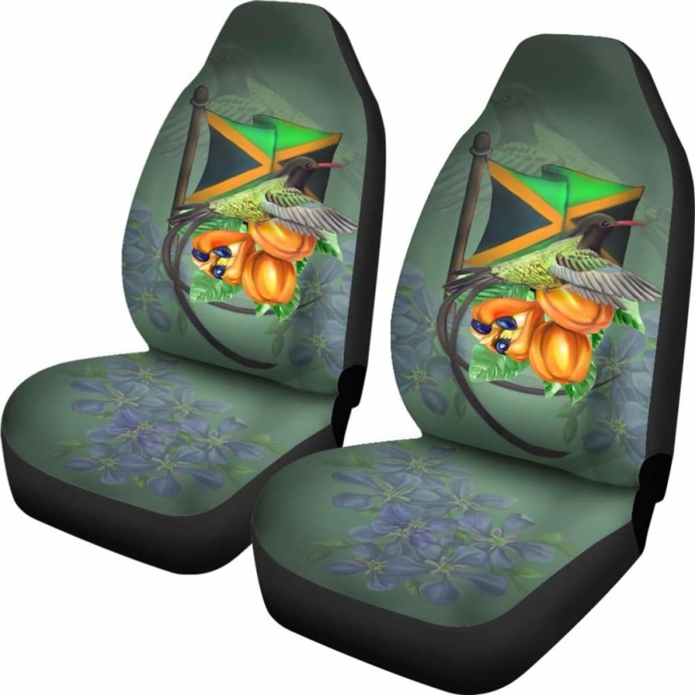 Jamaica Doctor Bird And Ackee Fruit Car Seat Cover Amazing 161012