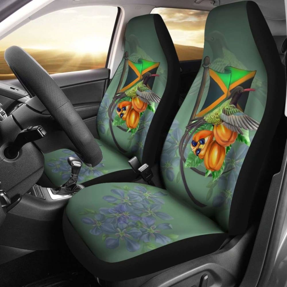 Jamaica Doctor Bird And Ackee Fruit Car Seat Cover Amazing 161012