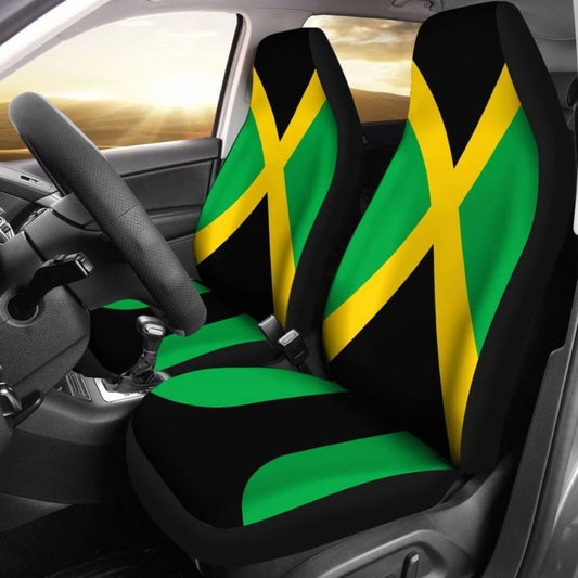 Jamaica Flag Car Seat Covers Amazing 161012