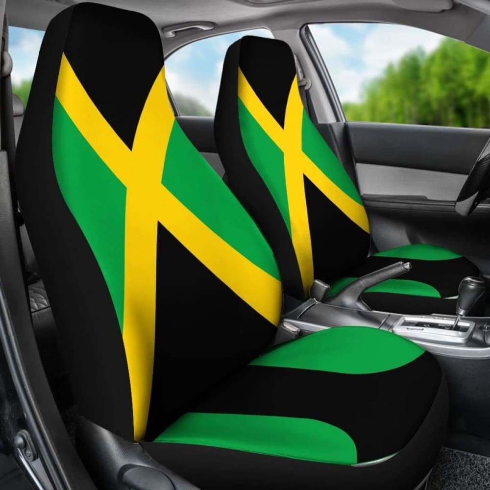 Jamaica Flag Car Seat Covers Amazing 161012