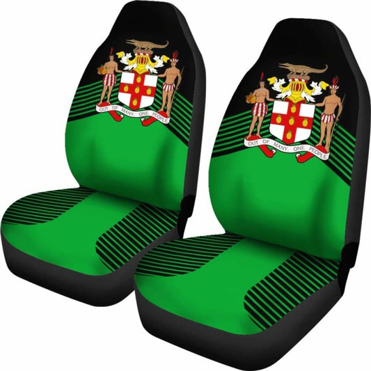 Jamaica Green Coat Of Arms Car Seat Covers Amazing 161012