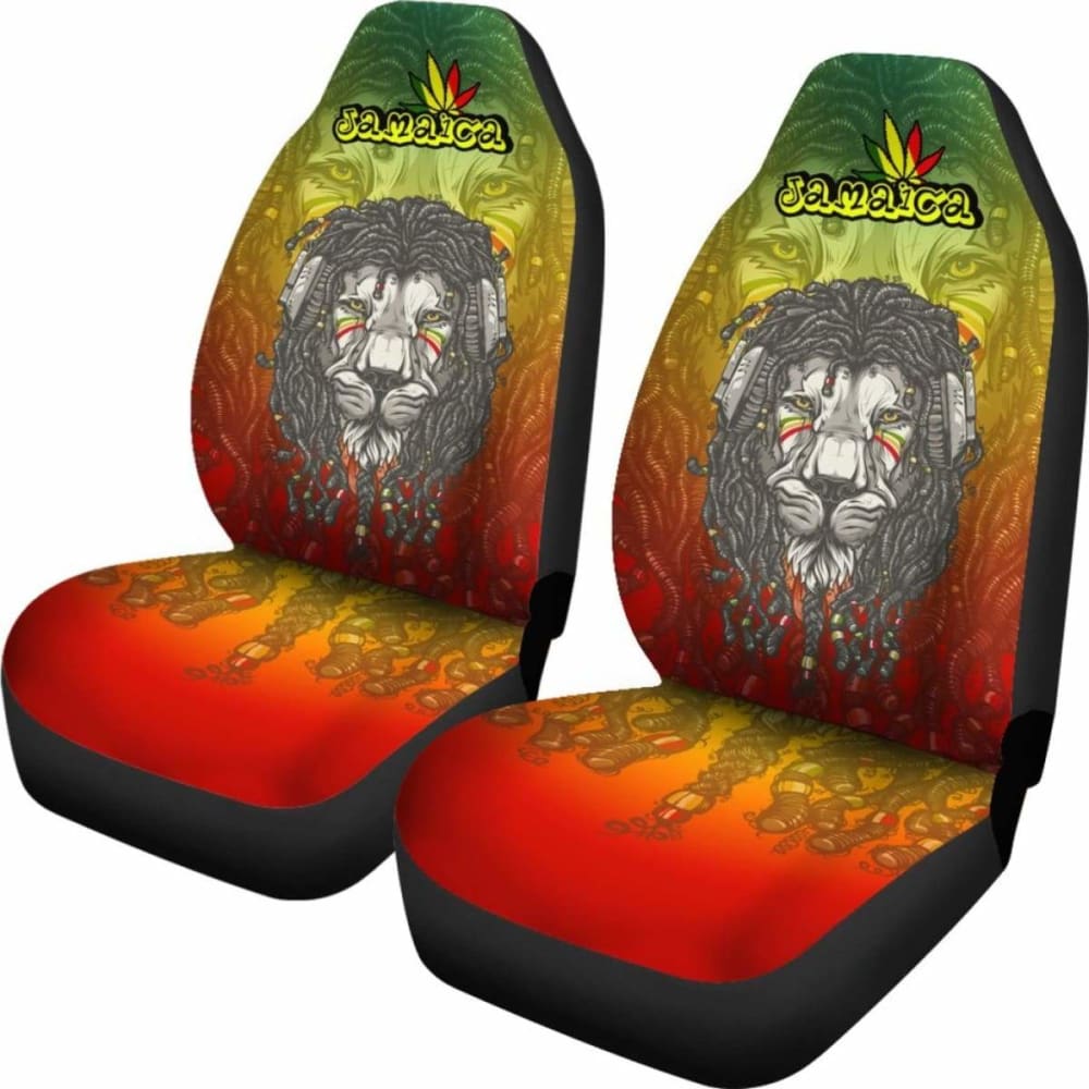 Jamaica Lion Reggae Car Seat Covers Amazing 161012
