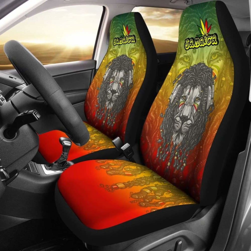 Jamaica Lion Reggae Car Seat Covers Amazing 161012