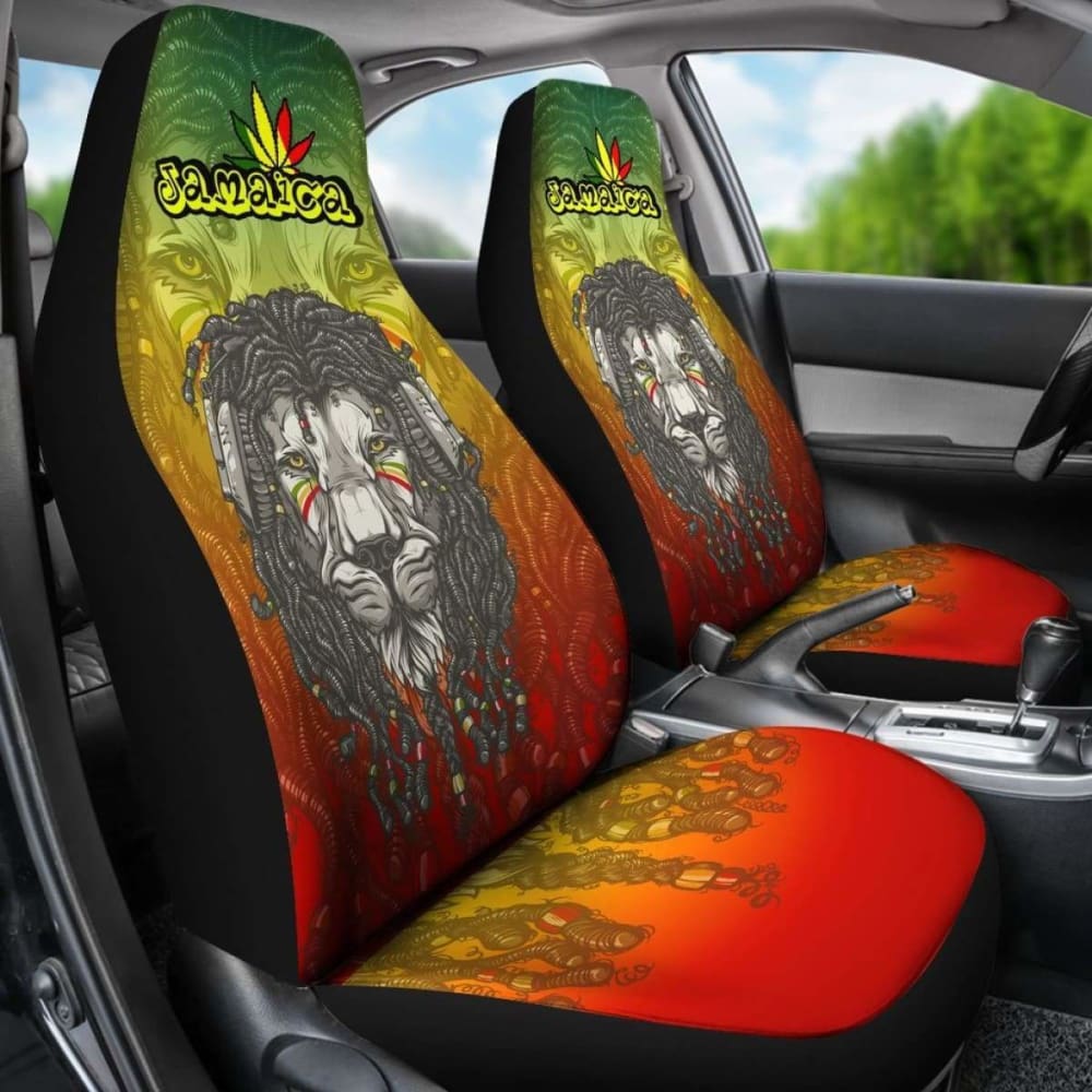 Jamaica Lion Reggae Car Seat Covers Amazing 161012