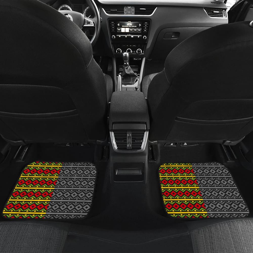 Jamaican Flag Lion Car Floor Mats Custom Accessories Gifts 210401 - YourCarButBetter