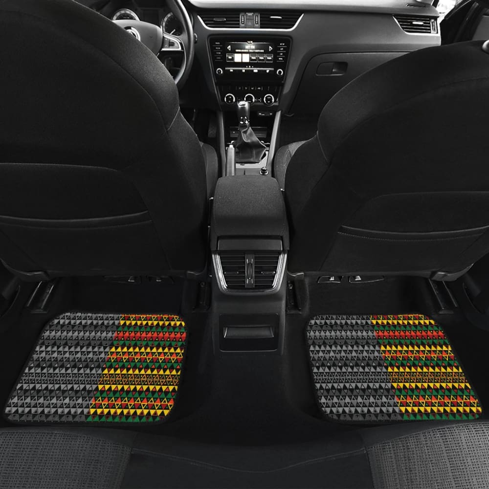 Jamaican Flag Lion Fruit Car Floor Mats 210401 - YourCarButBetter