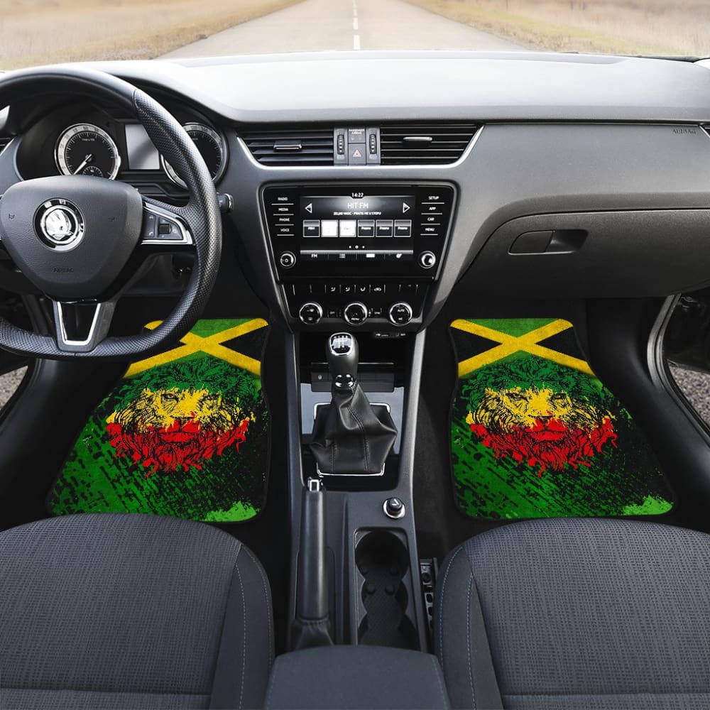 Jamaican Lion Flag Car Floor Mats Protectors 211002
