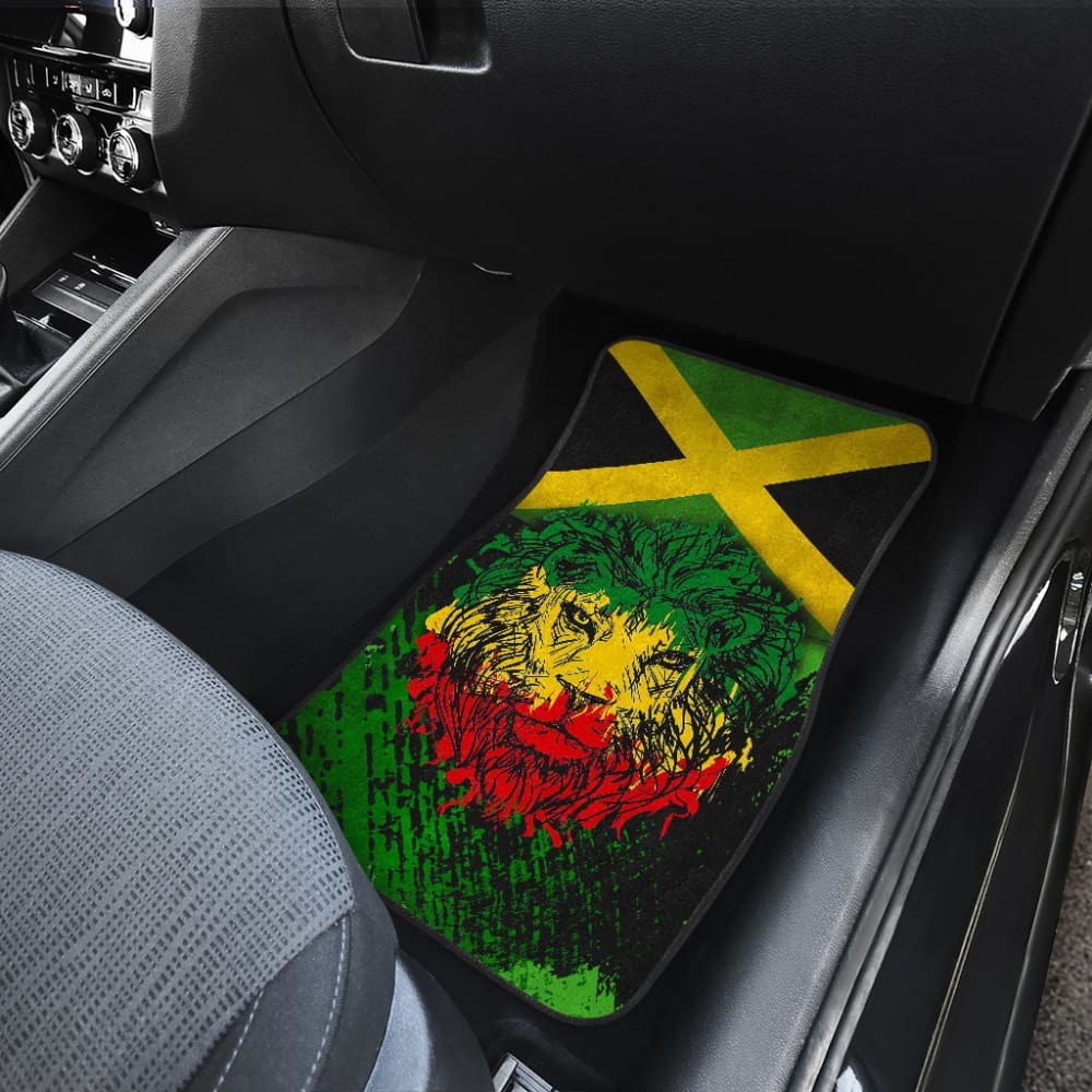 Jamaican Lion Flag Car Floor Mats Protectors 211002
