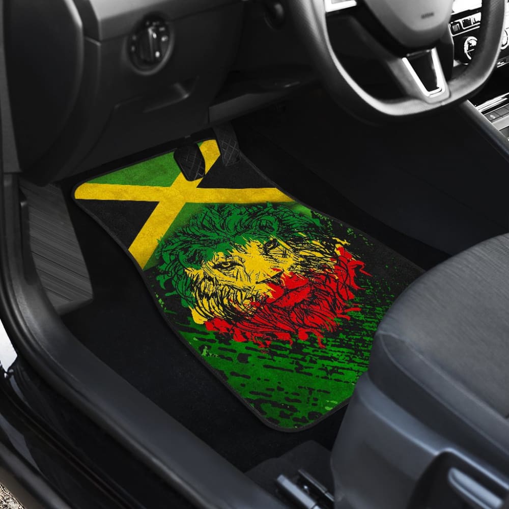 Jamaican Lion Flag Car Floor Mats Protectors 211002