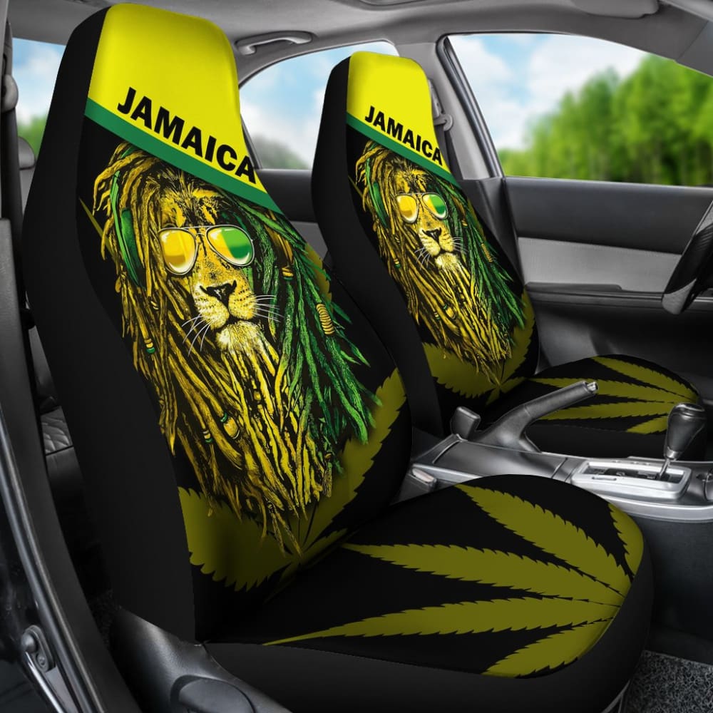 Jamaican Reggae Lion Car Seat Covers 211002