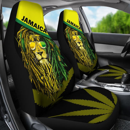 Jamaican Reggae Lion Car Seat Covers 211002