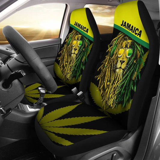 Jamaican Reggae Lion Car Seat Covers 211002